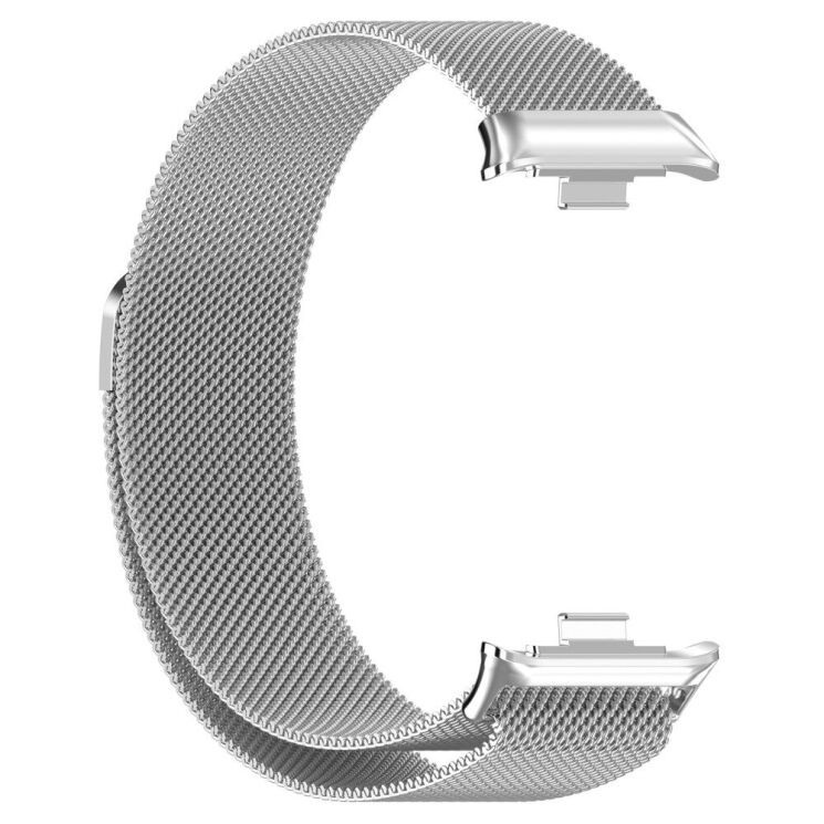 Ремешок Deexe Milanese Stainless Steel для Xiaomi Redmi Watch 4 / Mi Smart Band 8 Pro / Band 9 Pro - Silver: фото 2 из 10