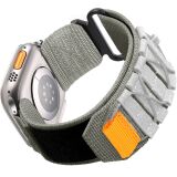 Ремінець Deexe Military для Apple Watch 46 / 45 / 44 / SE 44 / 42 (Series 1-3) / Ultra / Ultra 2 - White / Grey (364527WH)