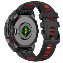 Ремінець Deexe Modern Strap для годинників Garmin з шириною кріплення QuickFit 20mm - Black / Red: фото 1 з 7