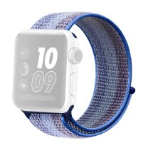 Ремінець Deexe Nylon Loop для Apple Watch 42 (Series 10/11) / 41 / 40 / SE 40 / 38 - Stripe Blue: фото 1 з 6