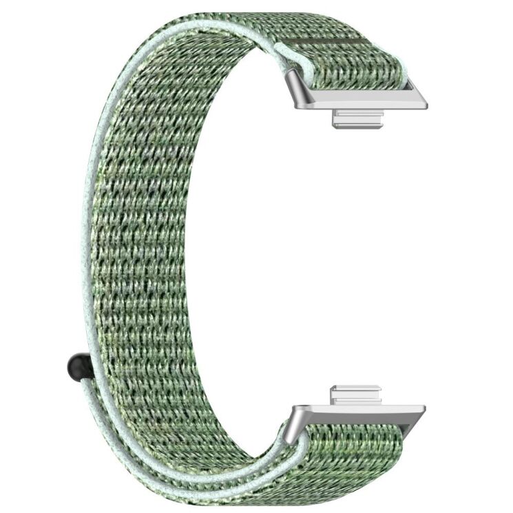 Ремінець Deexe Nylon Loop для Huawei Watch Fit 3 - Green: фото 2 з 7