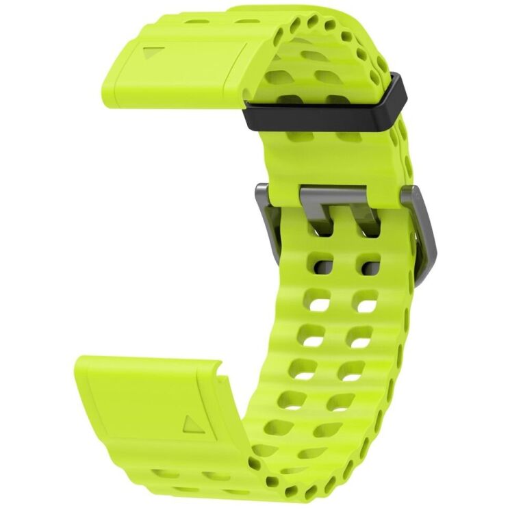 Ремешок Deexe Ocean Strap для часов Garmin c креплением QuickFit 22mm - Green: фото 2 из 6