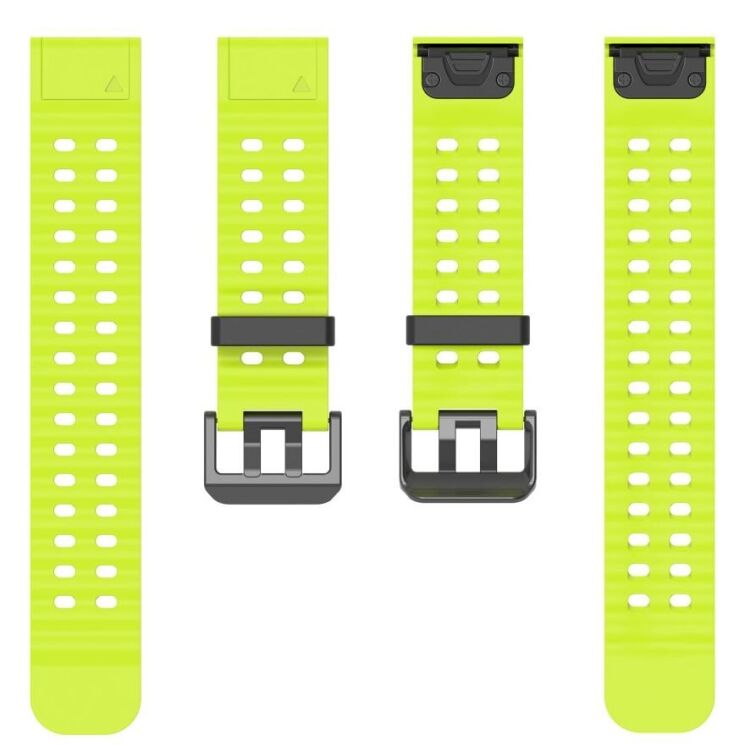 Ремешок Deexe Ocean Strap для часов Garmin c креплением QuickFit 22mm - Green: фото 3 из 6