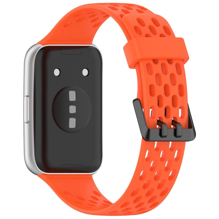Ремешок Deexe Ocean Strap для Huawei Band 11 Pro / Band 11 - Orange (410604O) Ремешок Deexe Ocean Strap для Huawei Band 11 Pro / Band 11 - Orange: фото 1 из 9
