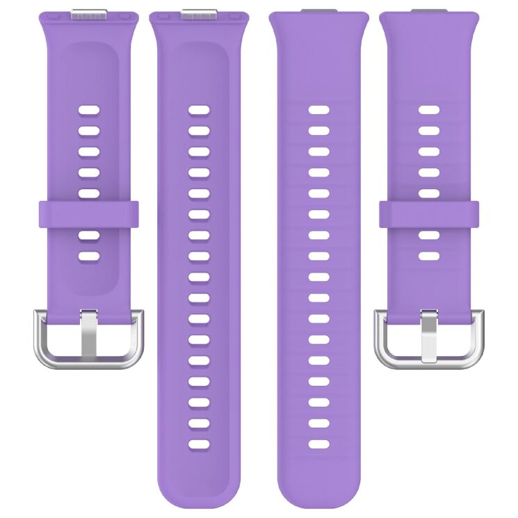 Ремінець Deexe Silicone Band для Huawei Watch Fit 3 / Fit 4 / Fit 4 Pro - Purple: фото 5 з 10