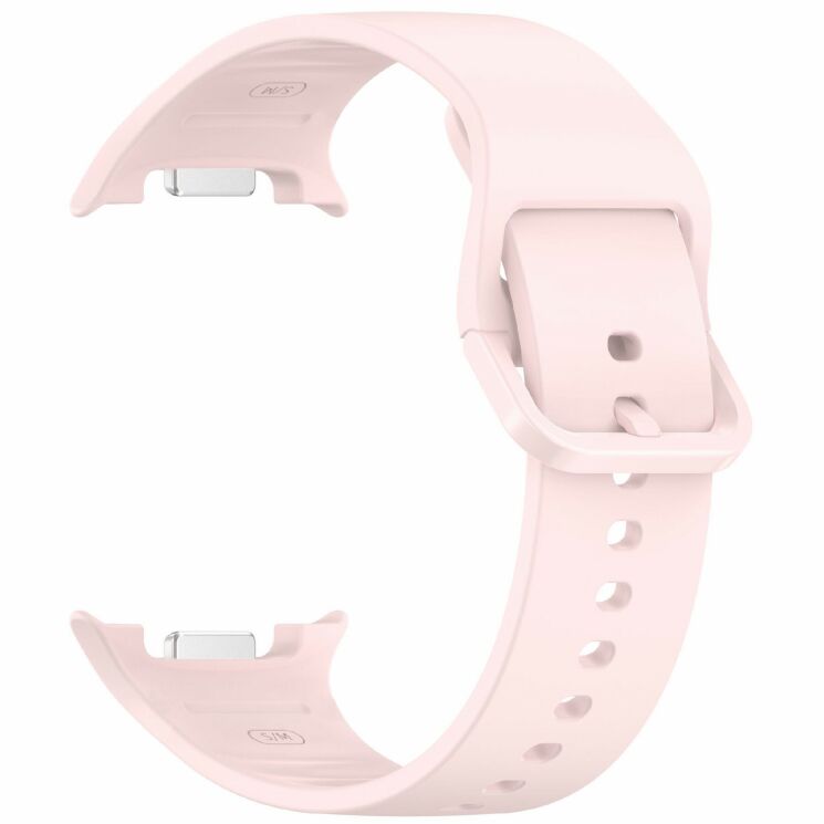 Ремінець Deexe Silicone Band для Samsung Galaxy Watch 8 (40/44mm) / 8 Classic - Pink: фото 3 з 7