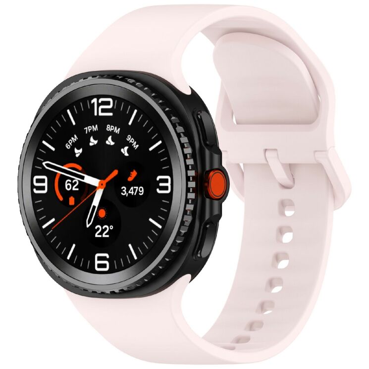 Ремінець Deexe Silicone Band для Samsung Galaxy Watch 8 (40/44mm) / 8 Classic - Pink: фото 2 з 7
