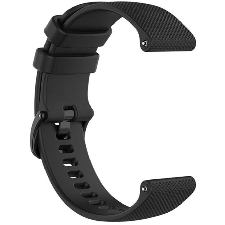Ремешок Deexe Silicone Watchband для Huawei Watch GT 3 (46mm) - Black: фото 4 из 8