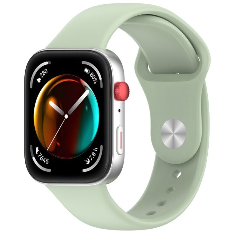 Ремінець Deexe Soft Touch для Huawei Watch Fit 3 - Green: фото 4 з 7