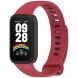 Ремешок Deexe Soft Touch для Xiaomi Mi Smart Band 9 Active / Redmi Band 3 - Black / Red (372400BR). Фото 2 из 12