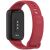 Ремешок Deexe Soft Touch для Xiaomi Mi Smart Band 9 Active / Redmi Band 3 - Black / Red: фото 1 из 12