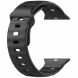 Ремешок Deexe Sport Design для Apple Watch 46 / 45 / 44 / SE 44 / 42 (Series 1-3) / Ultra / Ultra 2 - Black (371807B). Фото 4 из 9