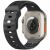 Ремінець Deexe Sport Design для Apple Watch 46 / 45 / 44 / SE 44 / 42 (Series 1-3) / Ultra / Ultra 2 - Black: фото 1 з 9