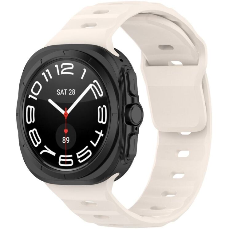 Ремешок Deexe Sport Series для Samsung Galaxy Watch Ultra (47mm) - Starlight: фото 4 из 6