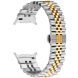 Ремешок Deexe Stainless Steel QuickFit для Samsung Galaxy Watch 8 (40/44mm) / 8 Classic / Ultra (2025) - Silver / Gold (384005SF). Фото 1 из 7