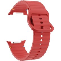 Ремінець KALEBOL Silicone Strap для Samsung Galaxy Watch 8 (40/44mm) / 8 Classic - Red: фото 1 з 7