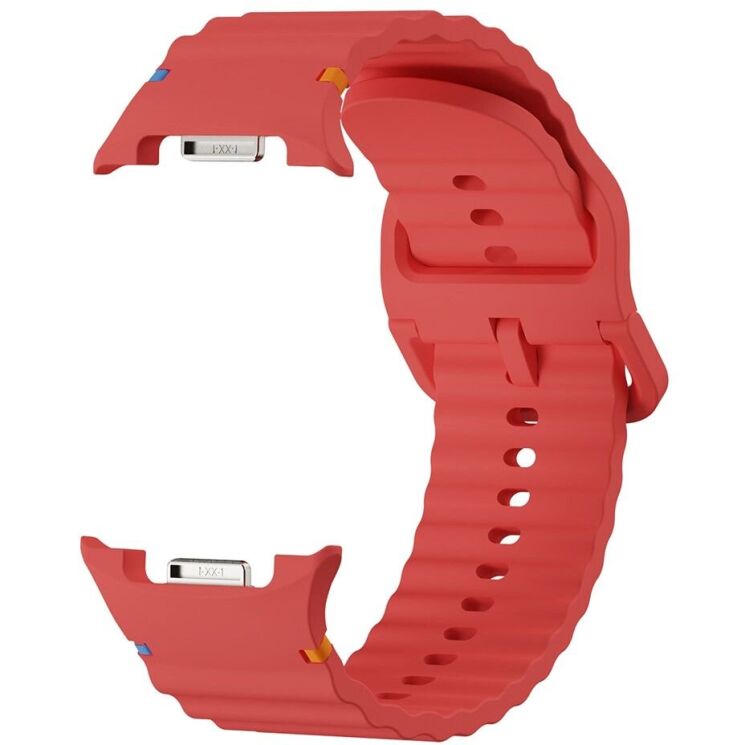 Ремінець KALEBOL Silicone Strap для Samsung Galaxy Watch 8 (40/44mm) / 8 Classic - Red: фото 2 з 7