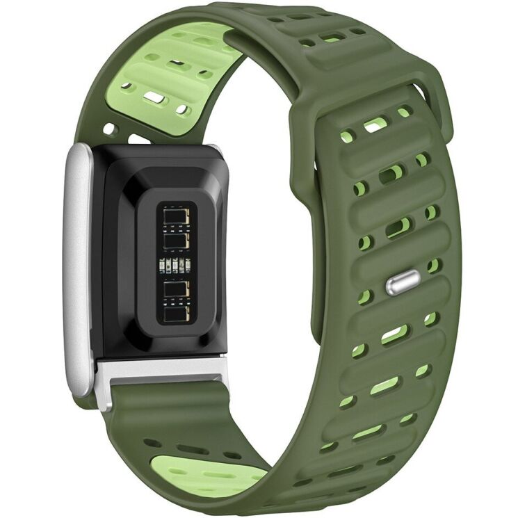 Ремінець Reframe Double Color для WHOOP 5.0 - Dark Green / Green: фото 2 з 4