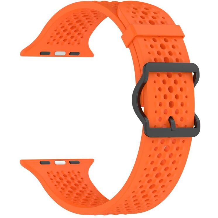Ремінець Reframe Holes Fit для Apple Watch 49 / 46 / 45 / 44 / SE 44 / 42 (Series 1-3) / Ultra / Ultra 2 - Orange: фото 2 з 7