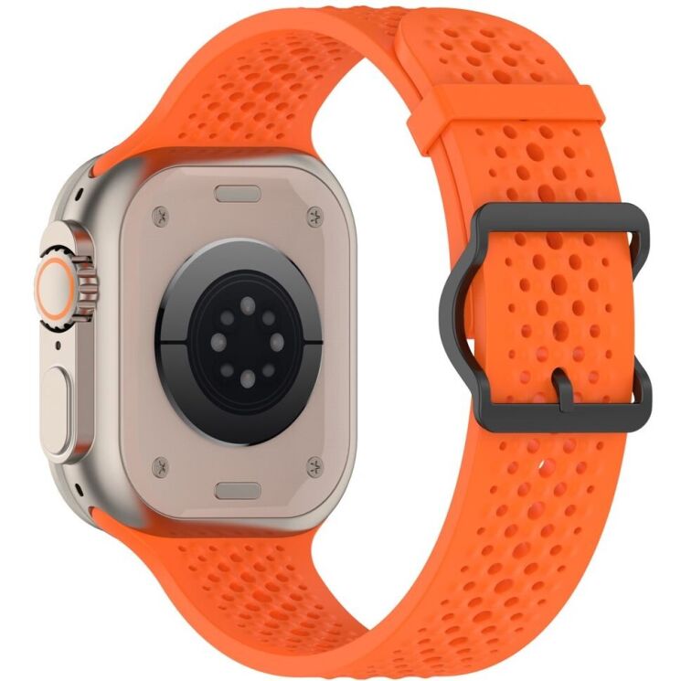 Ремінець Reframe Holes Fit для Apple Watch 49 / 46 / 45 / 44 / SE 44 / 42 (Series 1-3) / Ultra / Ultra 2 - Orange: фото 1 з 7