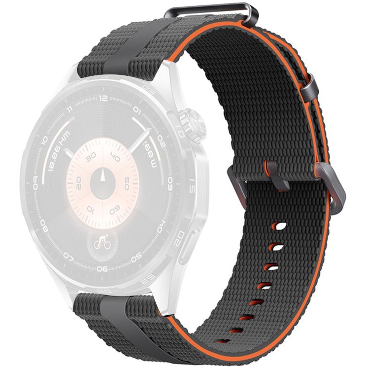 Ремешок Reframe Sport Linear для часов с шириной крепления 20 мм - Grey / Orange: фото 1 из 9