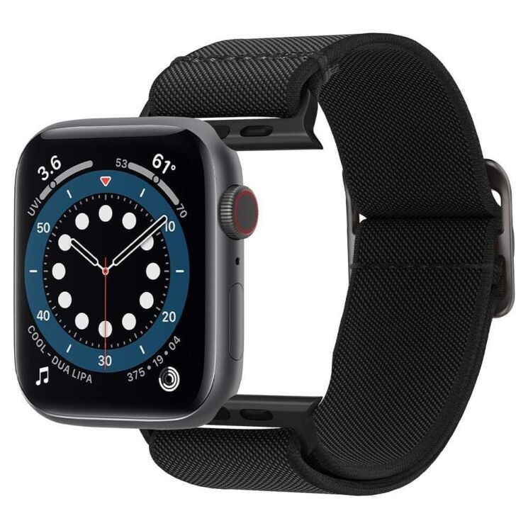 Ремешок Spigen (SGP) Lite Fit для Apple Watch 42 (Series 10) / 41 / 40 / SE 40 / 38 - Black: фото 2 из 15