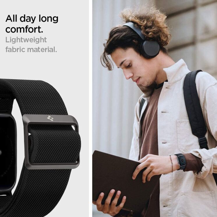 Ремінець Spigen (SGP) Lite Fit для Apple Watch 42 (Series 10) / 41 / 40 / SE 40 / 38 - Navy: фото 14 з 15