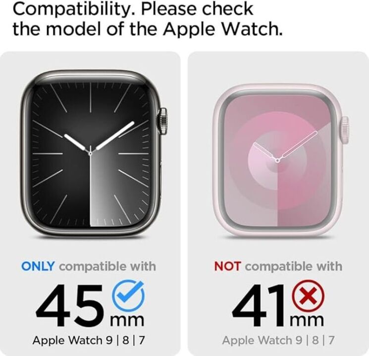 Ремешок Spigen (SGP) Lite Fit Pro для Apple Watch 45 mm (7 / 8 / 9 Series) - Matte Black: фото 9 из 14
