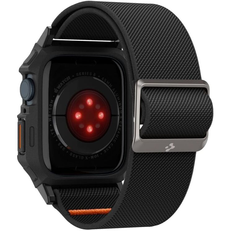 Ремешок Spigen (SGP) Lite Fit Pro для Apple Watch 45 mm (7 / 8 / 9 Series) - Matte Black: фото 5 из 14