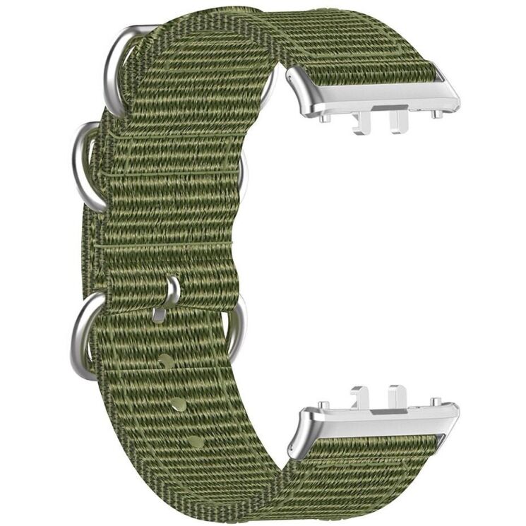 Ремешок UniCase Nylon Braslet для Samsung Galaxy Fit 3 - Army Green: фото 4 из 6