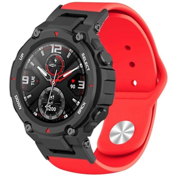 Ремешок UniCase Silicone Strap для Huami Amazfit T-ReX / T-ReX Pro - Red: фото 3 из 3