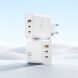 Мережевий зарядний пристрій WIWU Wi-G005 Gan 65W (1U+2C) - White (995612W). Фото 5 з 11
