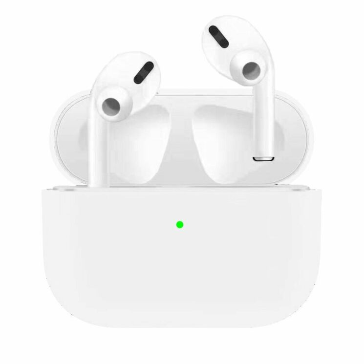 Силиконовый чехол Deexe UltraSlim Case для Apple AirPods Pro - White: фото 1 из 1