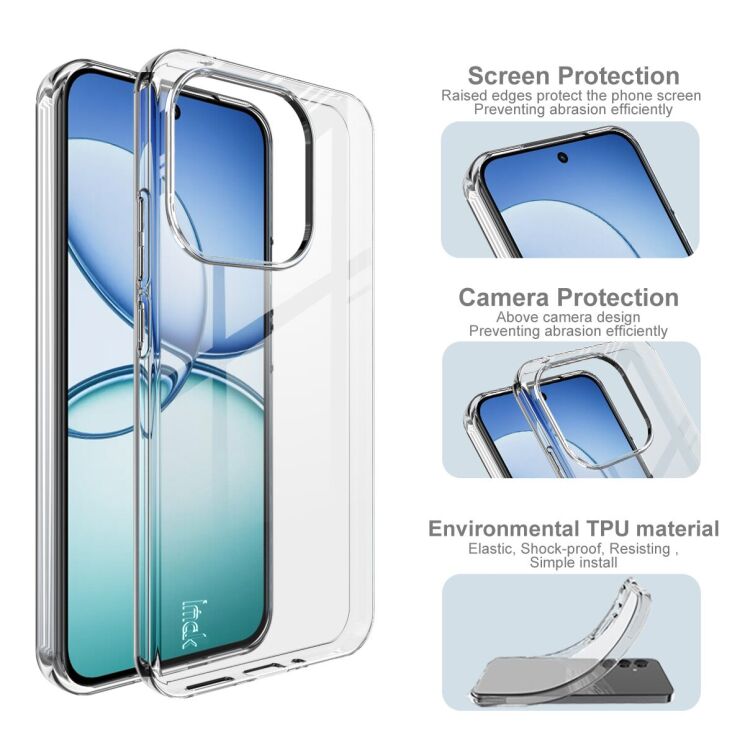 Силиконовый чехол IMAK UX-10 Series для Xiaomi 15T - Transparent: фото 4 из 5