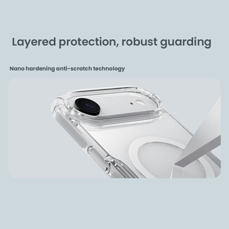 Силиконовый чехол NILLKIN Nature TPU Pro Magnetic для iPhone Air - Transparent: фото 8 из 14