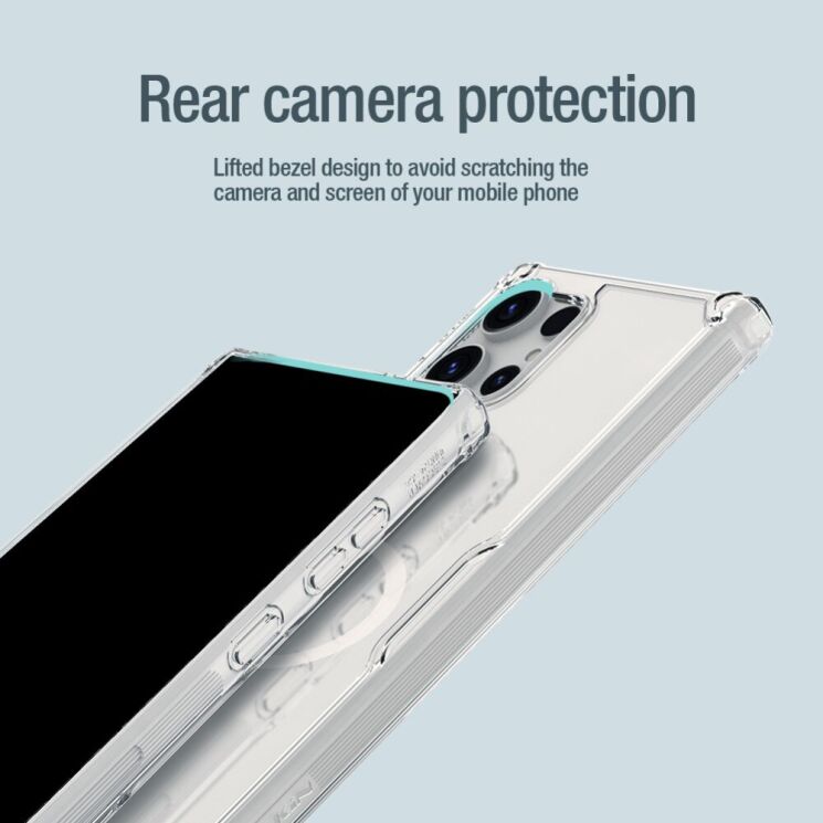 Силиконовый чехол NILLKIN Nature TPU Pro Magnetic для Samsung Galaxy S24 Ultra - Transparent: фото 9 из 15