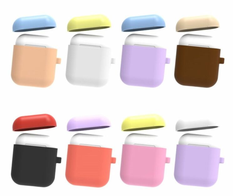 Силиконовый чехол UniCase Protective Case для Apple AirPods 1 / 2 - Grey: фото 2 из 2