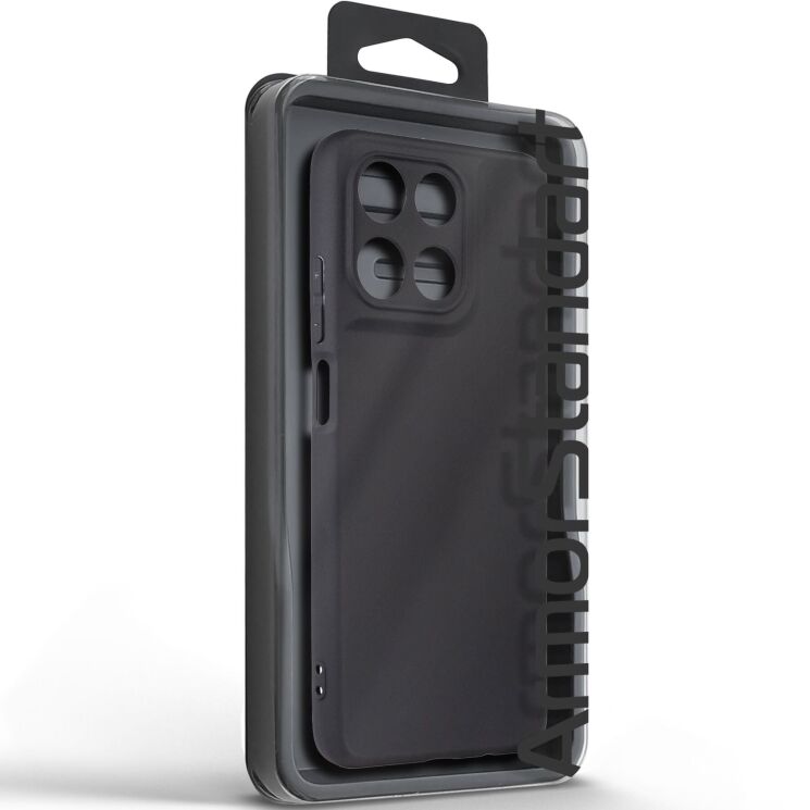 Силиконовый (TPU) чехол ArmorStandart Matte Slim Fit для Motorola Moto G57 Power - Black: фото 3 из 5