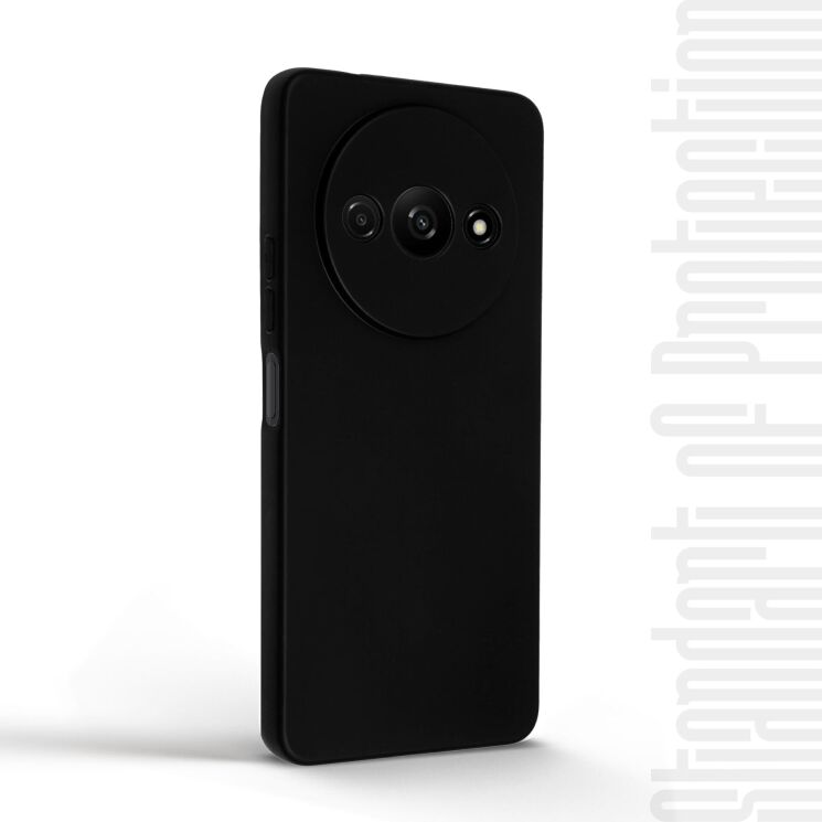 Силиконовый (TPU) чехол ArmorStandart Matte Slim Fit для Xiaomi Redmi A3 - Black: фото 2 из 5