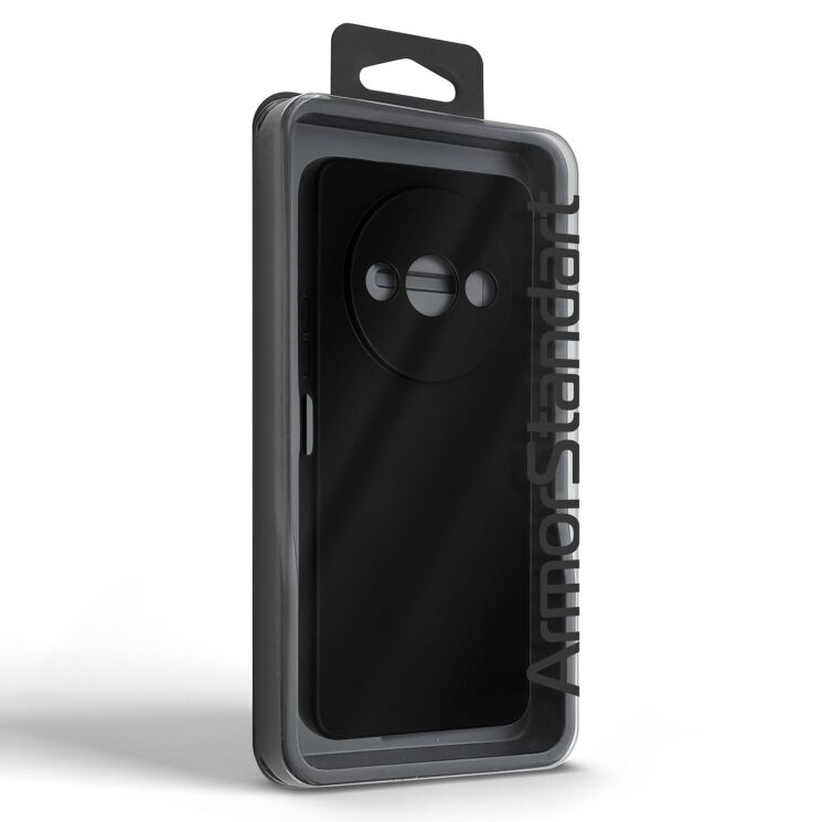 Силиконовый (TPU) чехол ArmorStandart Matte Slim Fit для Xiaomi Redmi A3 - Black: фото 5 из 5