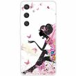 Силиконовый (TPU) чехол Deexe Life Style для Samsung Galaxy S24 (S921) - Girl (347129G)