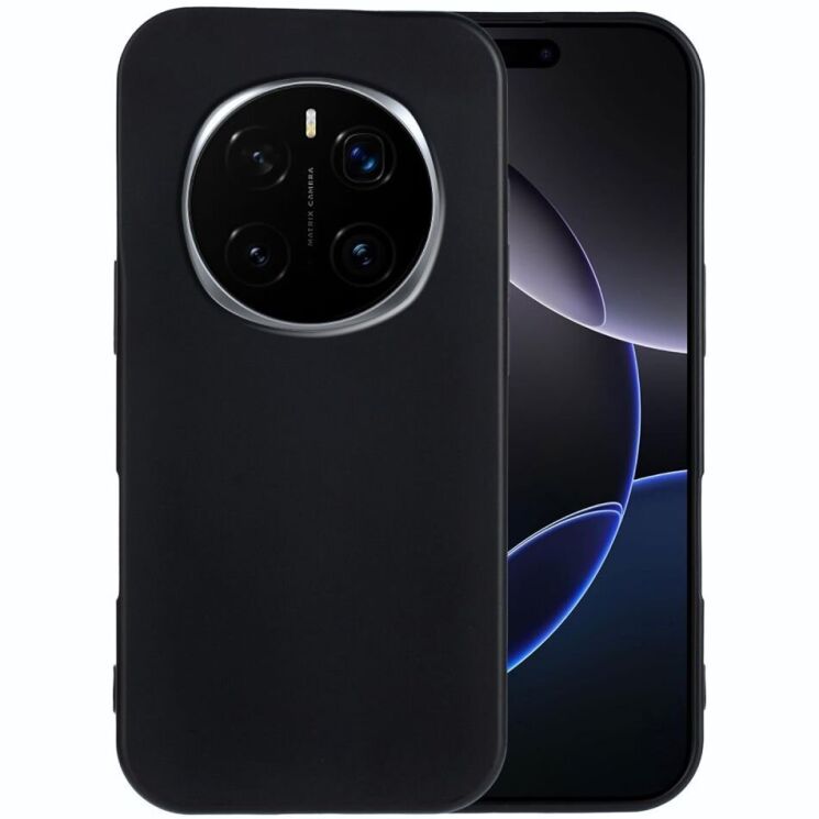 Силиконовый (TPU) чехол Deexe Matte Case для Honor Magic 7 Pro - Black: фото 1 из 7