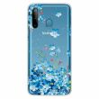 Силіконовий (TPU) чохол Deexe Pretty Glossy для Samsung Galaxy A21 (A215) - Blue Flowers (256610M)