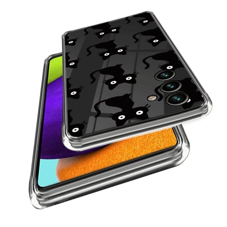 Силиконовый (TPU) чехол Deexe Pretty Glossy для Samsung Galaxy A34 (A346) - Black Cat: фото 2 из 3
