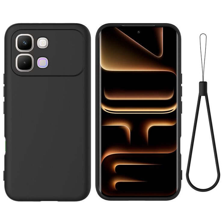 Силіконовий (TPU) чохол Deexe Silicone Case для Infinix Note Edge - Black: фото 1 з 9
