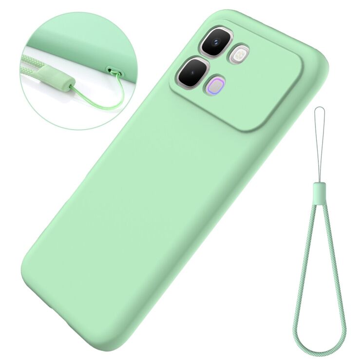 Силиконовый (TPU) чехол Deexe Silicone Case для Infinix Note Edge - Green: фото 8 из 9
