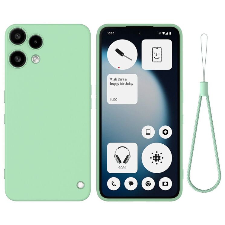Силіконовий (TPU) чохол Deexe Silicone Case для Nothing Phone (3a) Lite - Green: фото 1 з 9