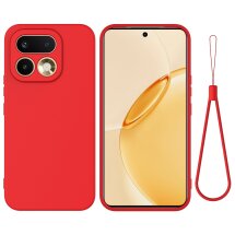 Силиконовый (TPU) чехол Deexe Silicone Case для Realme 16 Pro - Red: фото 1 из 9