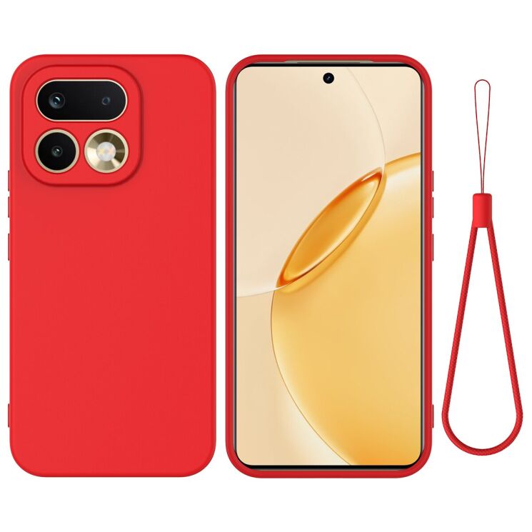 Силиконовый (TPU) чехол Deexe Silicone Case для Realme 16 Pro - Red: фото 1 из 9