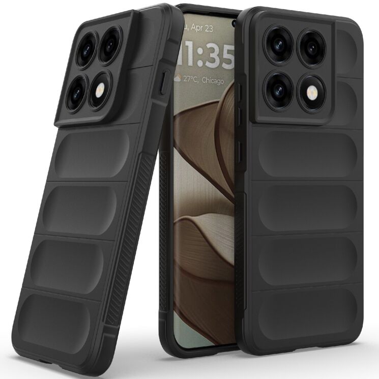 Силиконовый (TPU) чехол Deexe Terra Case для Motorola Edge 70 Pro - Black: фото 2 из 8